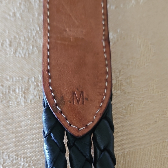 Brighton Black Leather Belt With Silver Buckle - Picture 9 of 11